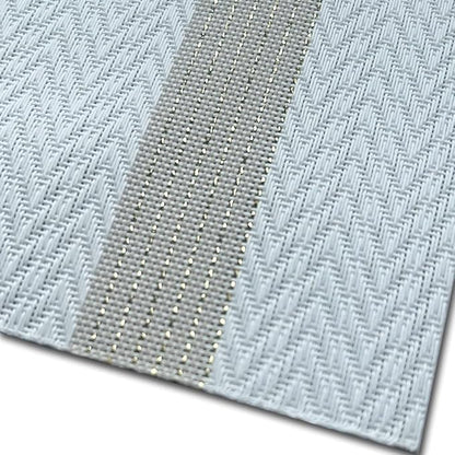 PIGCHCY Luxurious Placemats Set of 6, 18 x 12 inches Elegant Placemats Non-Slip Washable Durable Table Mats for Home/Dining Room Decoration (White)