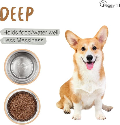 Deep Stainless Steel Anti-Slip Dog Bowls - Image 4