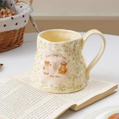Cute Large Ceramic Coffee Mug Teddy Bear - Image 7