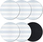 Horizontal Striped Coasters Set of 6, Absorbent Coasters by Unknown