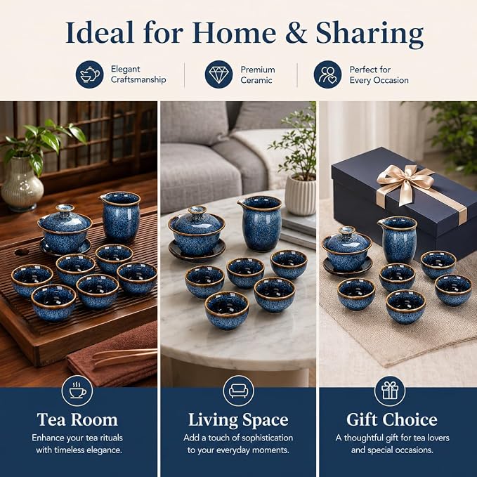 9-Piece Chinese Tea Set, Gongfu Tea Sets - Image 7