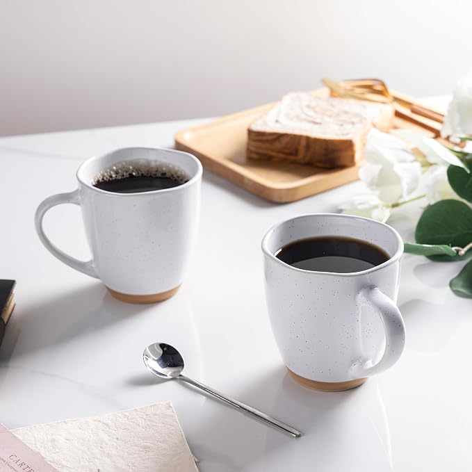 AmorArc 12oz Ceramic Coffee Mugs set of 6, Stylish Coffee Mugs - Image 5