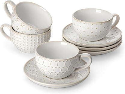 MALACASA 8 OZ Cappuccino Cups by MALACASA