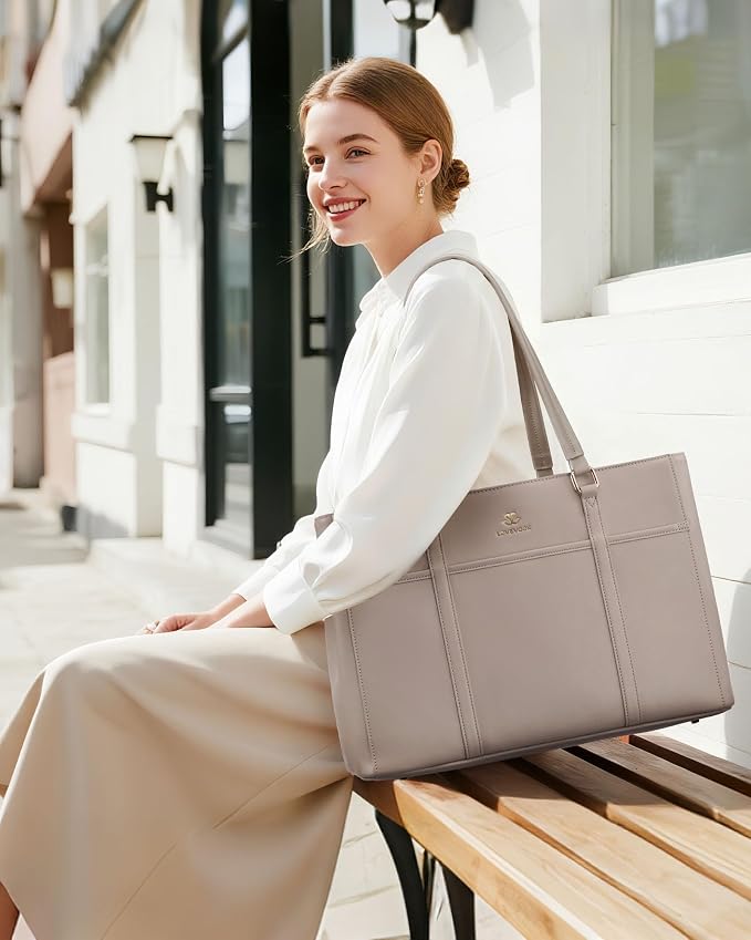 LOVEVOOK Lunch Bag for Women, Work Laptop Tote Bag - Image 2