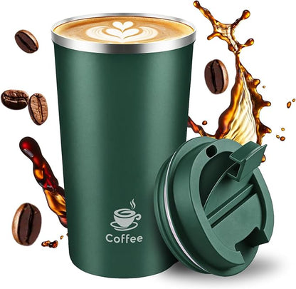 17oz Travel Coffee Mug, Leakproof Vacuum Coffee Cup Insulated Tumbler | 304 by Unknown