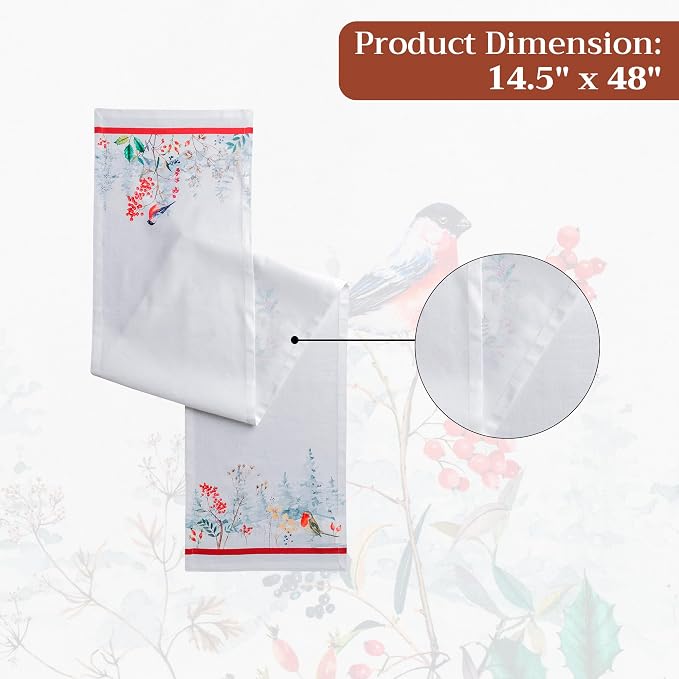 Maison d' Hermine Table Runner 100% Cotton 14.50" x 48" | Table Runners 48 - Image 7