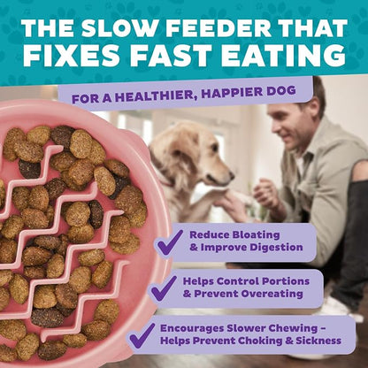 Outward Hound Fun Feeder Slo Bowl – Small 3/4-Cup Capacity, Slow Feeding - Image 3