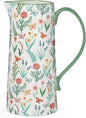 Oneida First Blooms Ceramic Pitcher, 50oz | Butterfly and flower design by Oneida