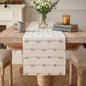 Artoid Mode Sage Green Boho Farmhouse Cotton Woven Table Runner, Seasonal by ArtoidMode
