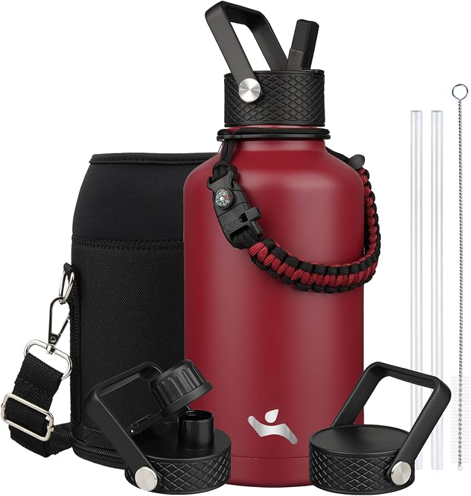 Konokyo 64 oz Insulated Stainless Steel Water Bottle Jug by Konokyo