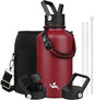 Konokyo 64 oz Insulated Stainless Steel Water Bottle Jug by Konokyo