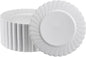 Premium Hard Plastic Round White Plates – 50 x 9” -Washable & Reusable by OasisCreations