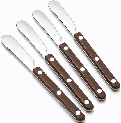 4PCS Stainless Steel Butter Knives Set: 6.3 Inch Cheese Spreader 304 Stainless by SIUTCOFillingYourHome