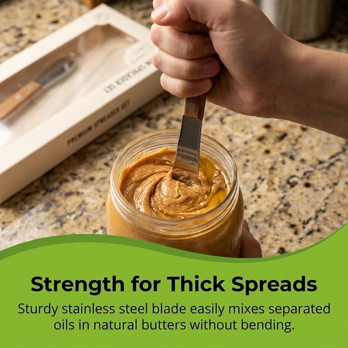 Performore 2PCS Spreader Knives, 12” Peanut Butter Knife that Works Great - Image 8