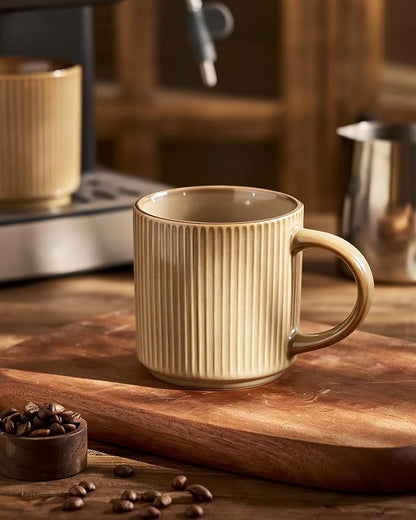 famiware Coffee Mug Set for 6, Star 12 oz Catering Mugs Cup Set - Image 4