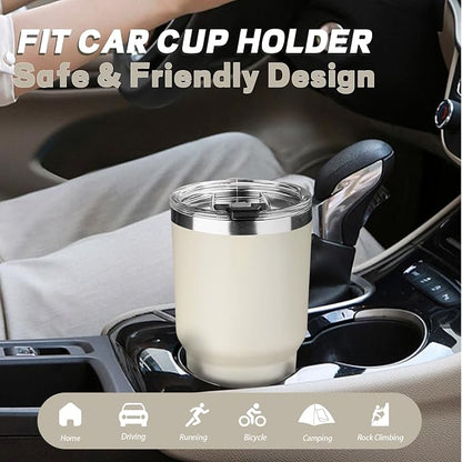 30 oz Tumbler with Lids and Straws, Stainless Steel Insulated Coffee Tumbler - Image 6