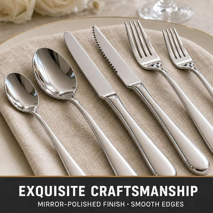 49-Piece Stainless Steel Silverware Set - Image 3