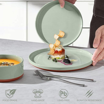 LIANYU Stoneware Dinnerware Sets Service - Image 3