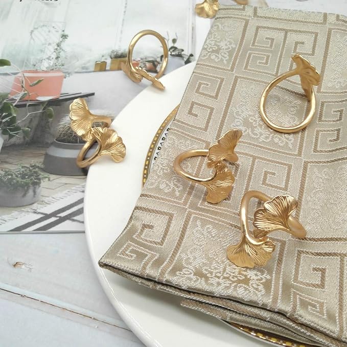 Ginkgo Leaf Napkin Rings - Image 7