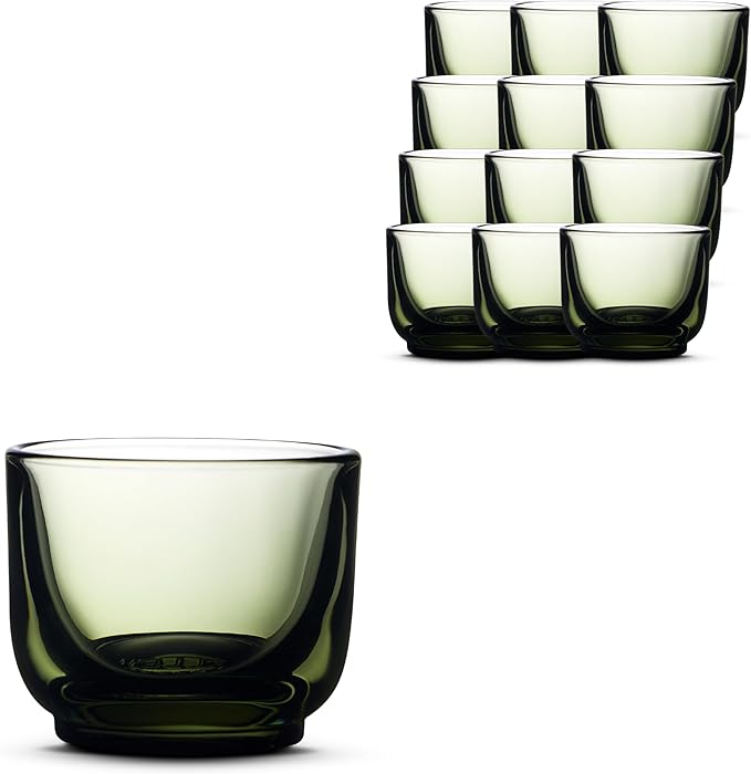 Fellow Pirch Espresso Shot Glasses 3.5 oz, Weighted Thick Glass | Demitasse Cups by Unknown