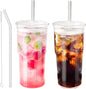 JunVpic Glass Coffee Tumbler, 20 oz Glass Cup by Junvpic