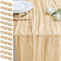 Cheesecloth Table Runner 10FT 12Pcs Sand Boho Gauze Rustic Sheer Runners | by Xiomot