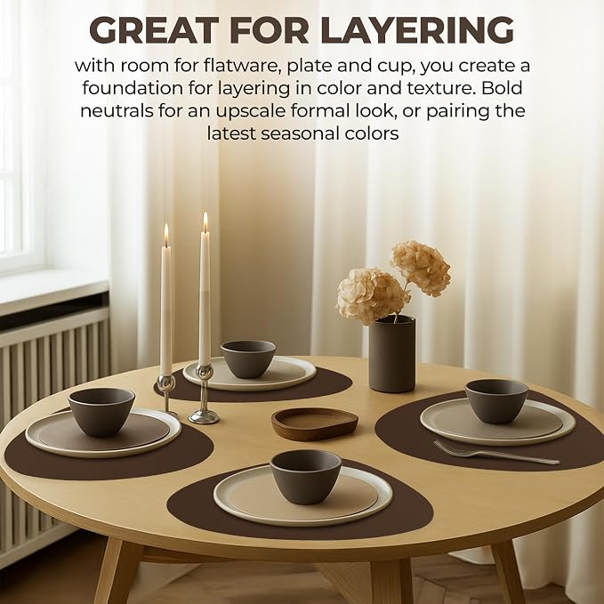 Faux Leather Placemats and Coasters - Image 6