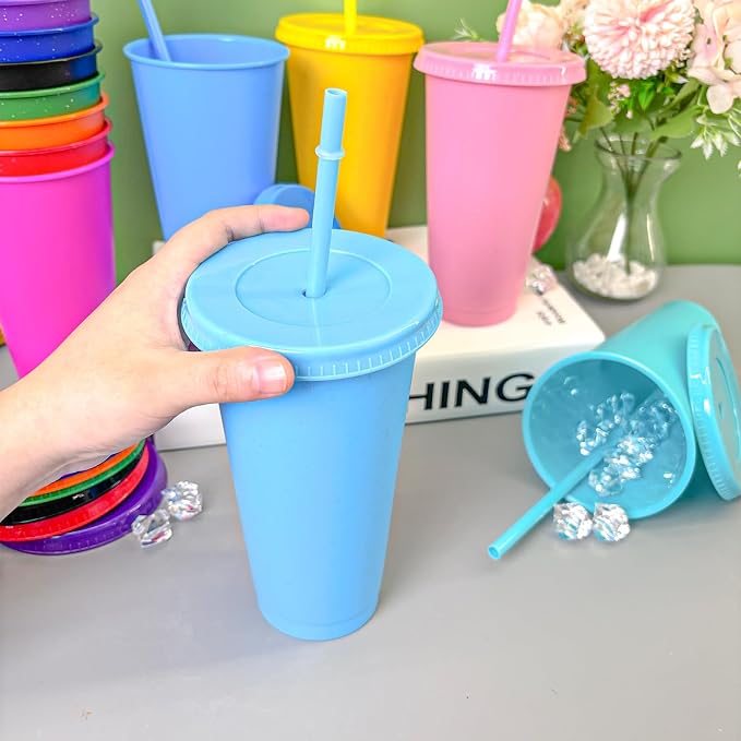 YOUKE OLA 72 Pack Glitter Plastic Cups - Image 4