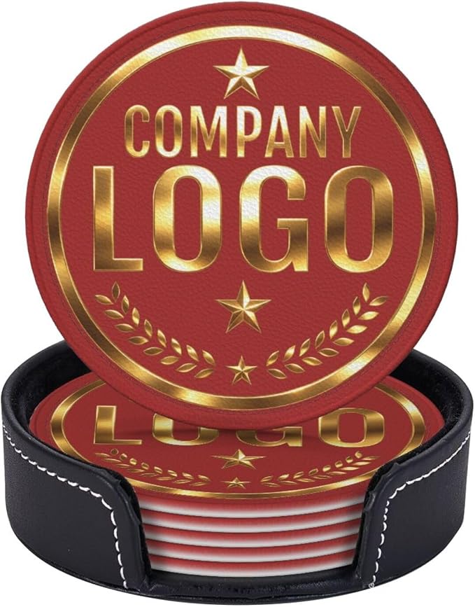 Custom Coaster with Logo by Handmade