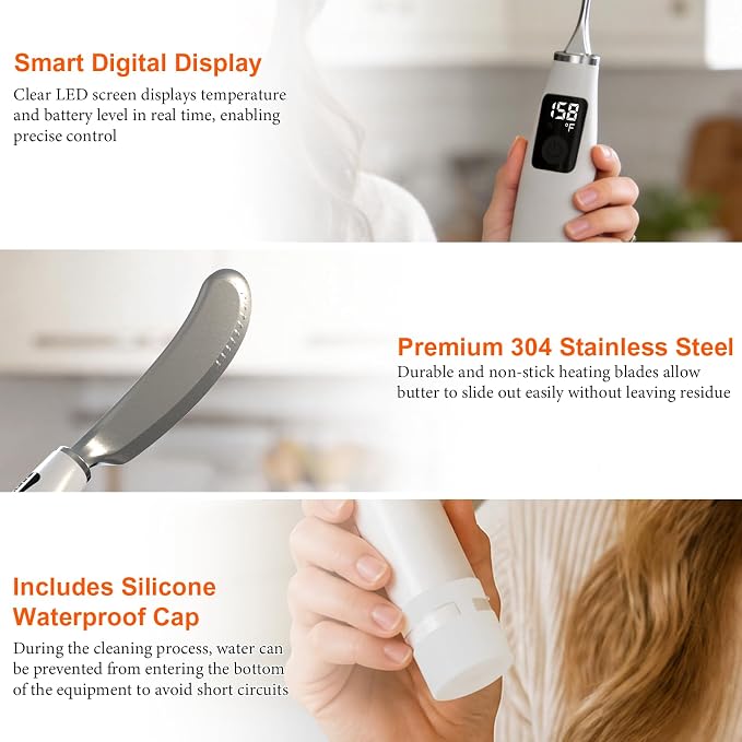 Heated Butter Knife Spreader, Rechargeable Electric Butter Knife - Image 5