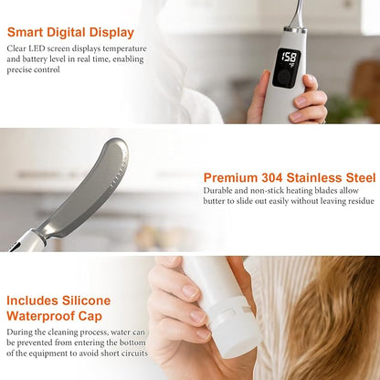 Heated Butter Knife Spreader, Rechargeable Electric Butter Knife - Image 5