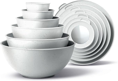 COOK WITH COLOR Mixing Bowls with TPR Lids by CookwithColor
