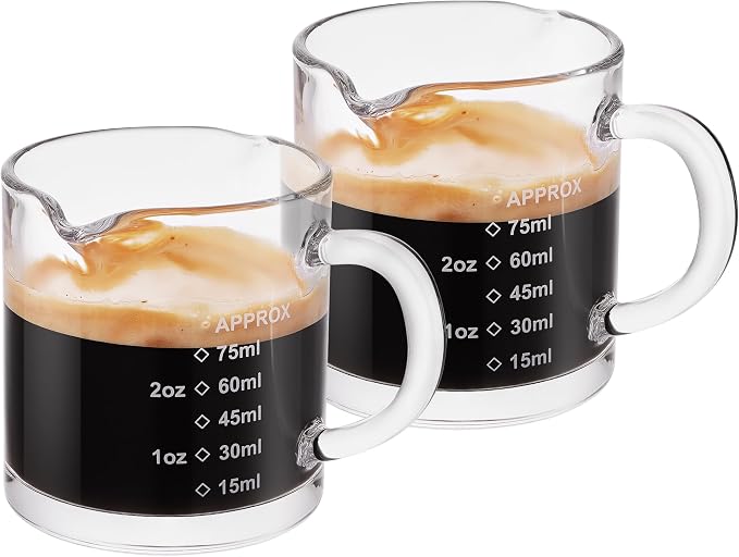 Ackers Espresso cup with Handle, Thickened Bottom and Wall, Double V-Shaped by AckersBORO33