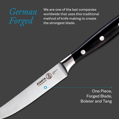 Messermeister Avanta Forged 5” Fine Edge Steak Knife Set - Image 5