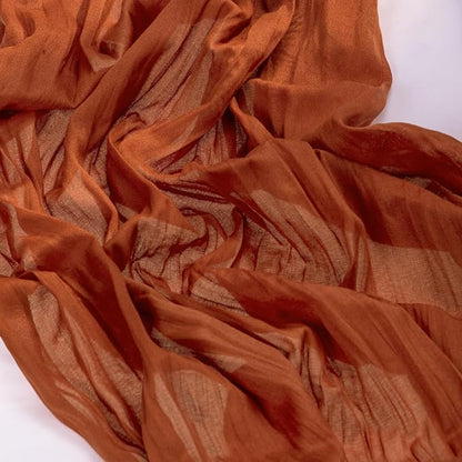 Terracotta Cheesecloth Table Runner 10ft Boho Burnt Orange Fall Decor | - Image 6