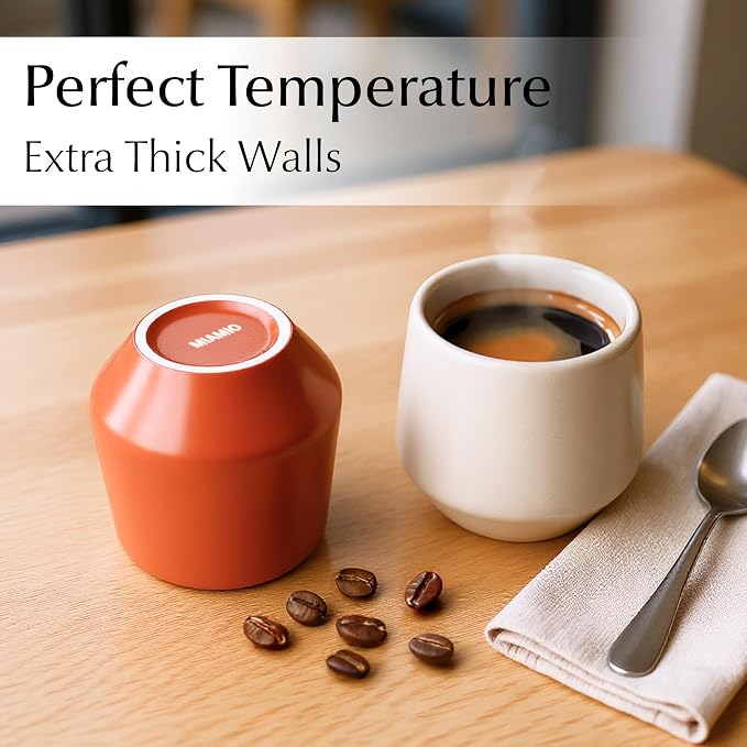 MIAMIO - Espresso Cups Set of 4 / Mug, Ceramic - Luxe | Ceramic espresso cups - Image 5