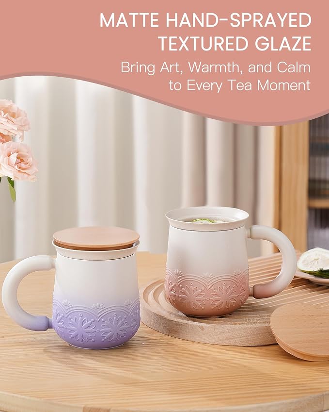 ZENS Tea Mug with Infuser and Lid - Image 9