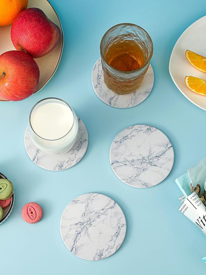 LIFVER Absorbent Coaster Sets of 4, Drink Coasters - Image 3