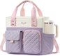 LOVEVOOK Insulated Lunch Bag for Women, Elegant Quilted Stitching Lunch Tote by LOVEVOOK