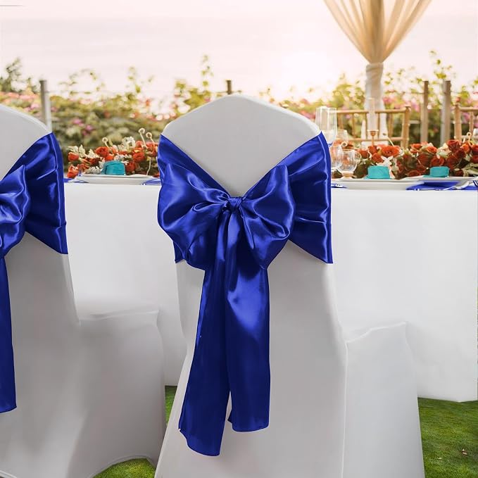 Horbaunal 6 Pack Satin Runners 12 x 72 Inch, Royal Blue | Bright Silky Smooth - Image 3