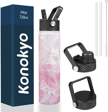 Konokyo 24 oz Insulated Stainless Steel Water Bottle by Konokyo
