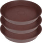 3 Pack of 20 22 inch Plant Saucer, 3.6" Depth Tray, Large Garden Plastic Flower by Bleuhome