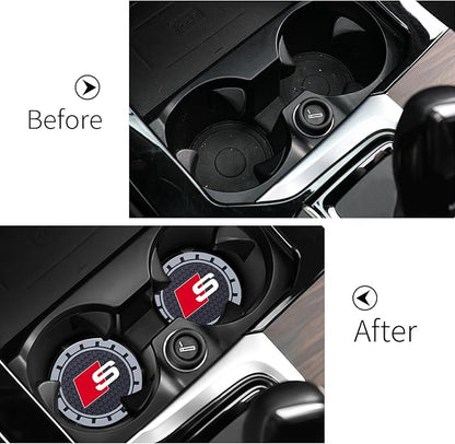 Car Cup Holder Coaster for Audi S Line S1 S2 S3 S4 S5 S6 S7 S8 SQ2 SQ5 SQ7 SQ8 - Image 3
