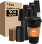 METAPRINT 500 Pack 16 oz Disposable Coffee Cups by METAPRINT