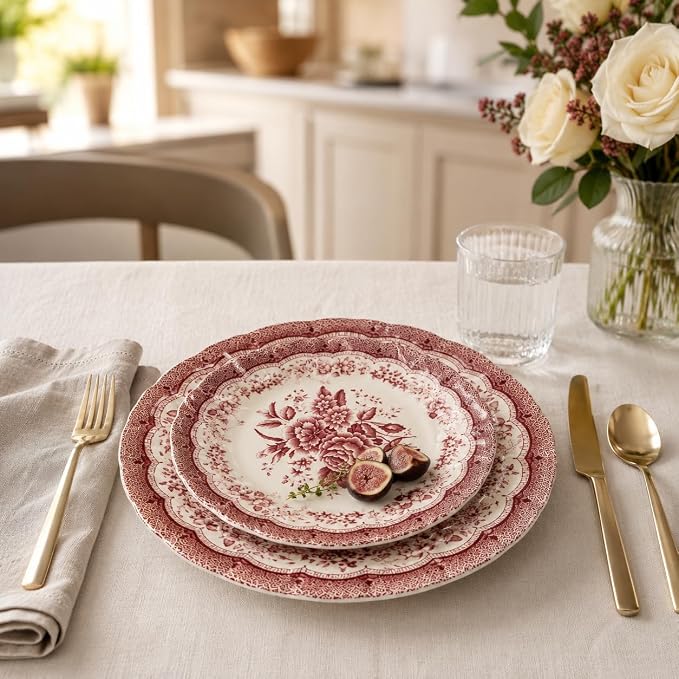 12-Piece Porcelain Dinnerware Set - Image 6