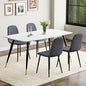 Dining Table Set for 4, Dining Room Table Set for 4, Sintered Stone Kitchen Table Top and Modern Chairs Set of 4 for Kitchen Dining Living Room