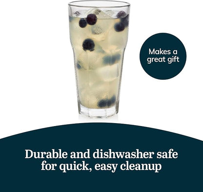 Libbey Gibraltar DuraTuff Drinking Glass Drinking Cup Set, Iconic Heavy Base - Image 5
