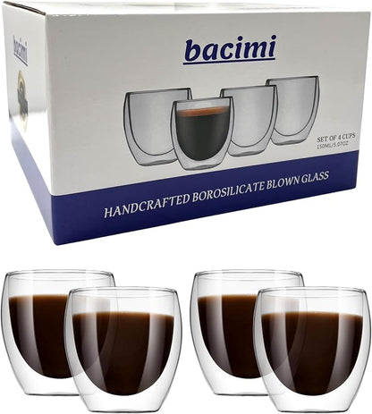 Bacimi® Double Wall Insulated Coffee Mugs by Bacimi