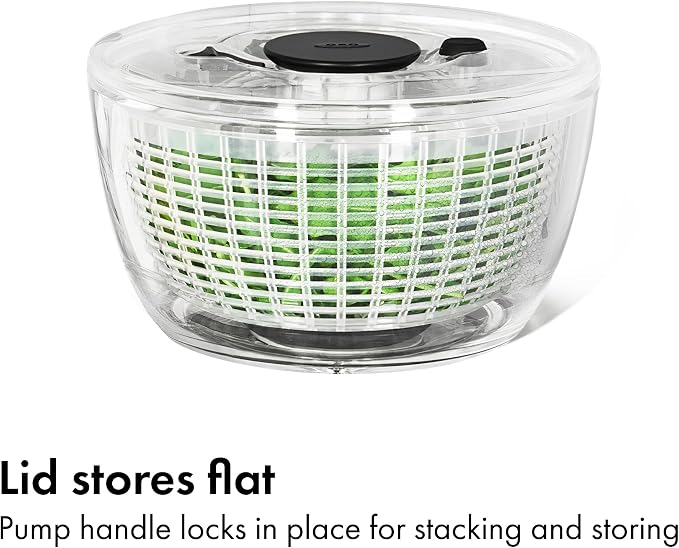 OXO Good Grips Small Salad & Herb Spinner, Vegetable Washer - Image 8