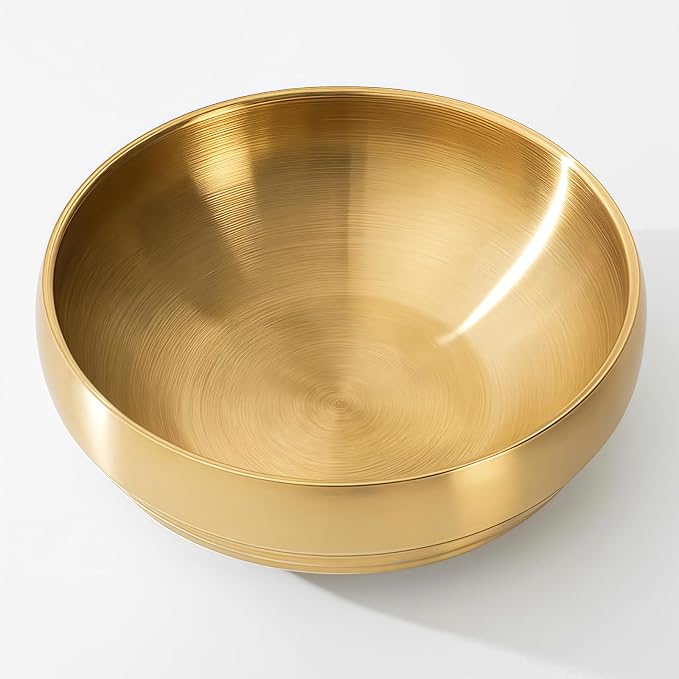 7.4 inch Gold Decorative Bowl for Home Decor by Unknown